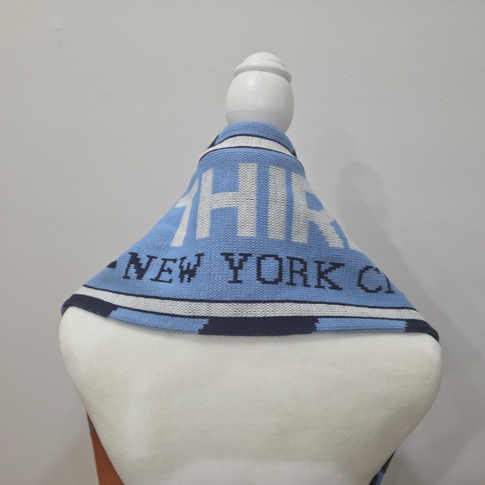 Blue and Black NYCFC Soccer Scarf - Picture 8 of 8